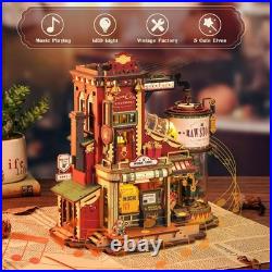 Rolife Dollhouse Miniature Kit DIY 3D Wooden with LED Lights Adult Toy Home Gift