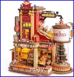 Rolife Dollhouse Miniature Kit DIY 3D Wooden with LED Lights Adult Toy Home Gift