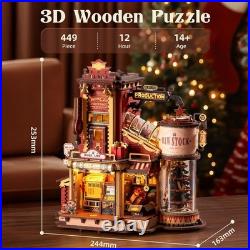 Rolife Dollhouse Miniature Kit DIY 3D Wooden with LED Lights Adult Toy Home Gift