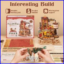 Rolife Dollhouse Miniature Kit DIY 3D Wooden with LED Lights Adult Toy Home Gift