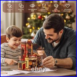 Rolife Dollhouse Miniature Kit DIY 3D Wooden with LED Lights Adult Toy Home Gift