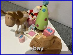 Rosebud Wooden dolls house And Village shops. Full furniture and figures inc Rosebud Wooden dolls house And Village shops. Full furniture and figures inc