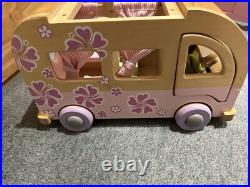 Rosebud Wooden dolls house And Village shops. Full furniture and figures inc Rosebud Wooden dolls house And Village shops. Full furniture and figures inc