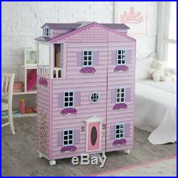 SOLD OUT Teamson Kids Childrens Wooden Large Pink Mansion Dolls House & Furnitur