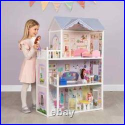 Sadie's Wooden Doll House Girl's Large Play Toy Home with Accessories Furniture