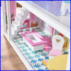Sadie's Wooden Doll House kids girls indoors home Flat room pretend play toy fun