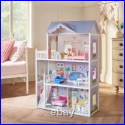 Sadie's Wooden Doll House kids girls indoors home Flat room pretend play toy fun