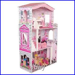 Signature Kids Deluxe Wooden Barbie Dollhouse Cottage