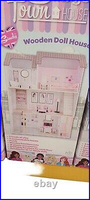 Sindy Town House Wooden Doll House Play Imaginative New Sindy's Dolls House