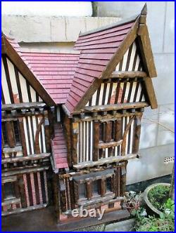 Superb Very Large ROY WILLIAMS Wooden Handmade Tudor Style Doll's House. WIRRAL