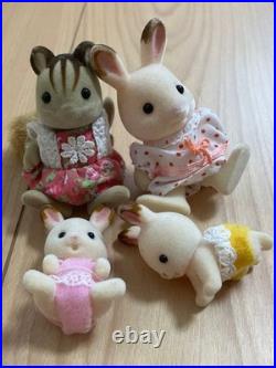 Sylvanian Families Wooden House, Furniture, and Dolls Set, Bundle