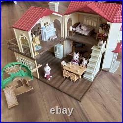 Sylvanian Family House, Wooden Swings And Doll Set