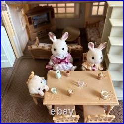Sylvanian Family House, Wooden Swings And Doll Set