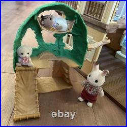 Sylvanian Family House, Wooden Swings And Doll Set