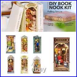 TGB Robotime Rolife 7 Kinds DIY Book Nook Stories Wooden Miniature Doll House