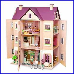Tender Leaf Toys Fantail Hall Giant Four Story Wooden Doll House Magnific