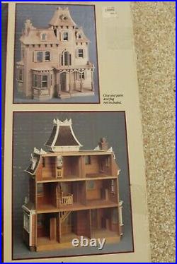 The Beacon Hill Wooden Dollhouse Kit by Greenleaf 112 Scale Open Box NICE KIT