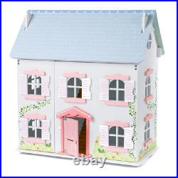 Tidlo Wooden Ivy House Dollshouse Large Wooden Unfurnished Dollhouse Playset