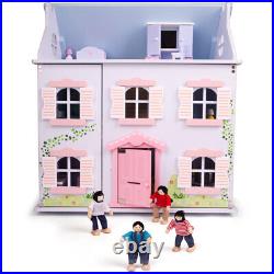 Tidlo Wooden Ivy House Dollshouse Large Wooden Unfurnished Dollhouse Playset