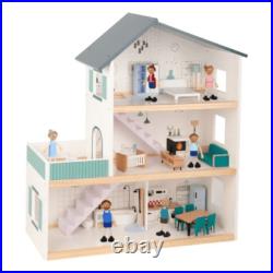 Tooky Toy's Wooden Doll House Tooky Toy's Wooden Doll House