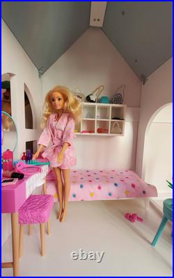 Two Tier Wooden Dolls House and Bookcase Multi-Purpose & Adorable Two Tier Wooden Dolls House and Bookcase Multi-Purpose & Adorable