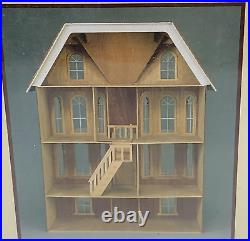 VINTAGE 1991 Greenleaf THE EMERSON ROW Wooden Dollhouse Kit Doll House -Sealed