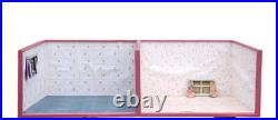 VINTAGE DOLLS HOUSE 2 ROOM Dolls Room Collectible Living Room Window 96x37x37cm