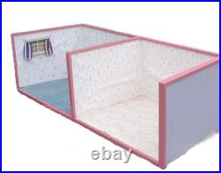 VINTAGE DOLLS HOUSE 2 ROOM Dolls Room Collectible Living Room Window 96x37x37cm