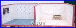 VINTAGE DOLLS HOUSE 2 ROOM Dolls Room Collectible Living Room Window 96x37x37cm
