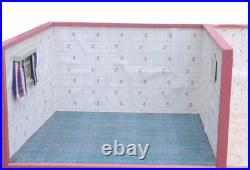 VINTAGE DOLLS HOUSE 2 ROOM Dolls Room Collectible Living Room Window 96x37x37cm