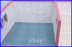 VINTAGE DOLLS HOUSE 2 ROOM Dolls Room Collectible Living Room Window 96x37x37cm