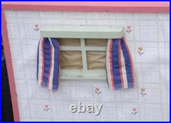 VINTAGE DOLLS HOUSE 2 ROOM Dolls Room Collectible Living Room Window 96x37x37cm