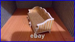 VINTAGE LUNDBY Wooden DOLLS' HOUSE DINING & SITTING ROOM Furniture 8 Pieces +Rug VINTAGE LUNDBY Wooden DOLLS' HOUSE DINING & SITTING ROOM Furniture 8 Pieces +Rug