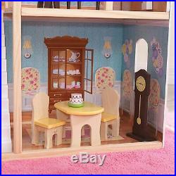 Very Big Wooden Dolls House 4 Barbie with Furniture and Accessories Included