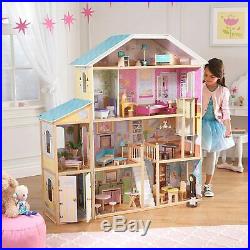 Very Big Wooden Dolls House 4 Barbie with Furniture and Accessories Included
