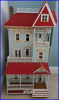 Very Large 4ft tall Hand Made Wooden Dolls House