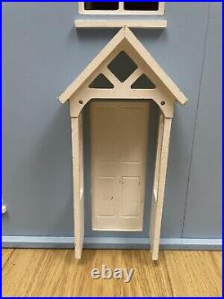 Victorian Handcrafted Wooden Dollhouse with Accessories Blue