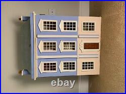 Victorian style dolls house, wooden, 6 rooms, fully decorated