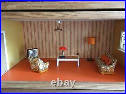 Vintage 1970s Swedish Gothenburg 4 storey wooden dolls' house