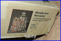 Vintage 1983 Greenleaf The Beacon Hill Wooden Dollhouse Kit 8002 Made In USA