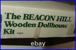 Vintage 1983 Greenleaf The Beacon Hill Wooden Dollhouse Kit 8002 Made In USA