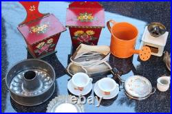 Vintage Antique Doll Kitchen Accessories Merchant Shop Coffee Grinder Dollhouse Lot