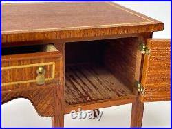 Vintage Artisan OOAK Miniature Inlaid Wooden Dolls House Sideboard -1/10th Scale