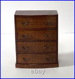 Vintage Artisan OOAK Miniature Wooden Dolls House Chest of Drawers -1/10th Scale