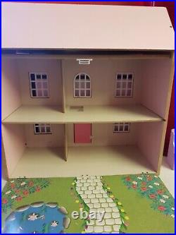 Vintage CHAD Valley Wooden Large Doll Dolls House figures & furniture