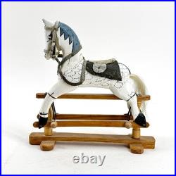 Vintage D Brogden Dolls House Small Wooden Rocking Horse Toy Collectible