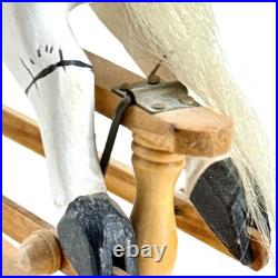 Vintage D Brogden Dolls House Small Wooden Rocking Horse Toy Collectible