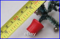 Vintage Doll House Bottle Brush 4 Christmas Tree Mini Ornaments Candles Japan