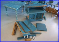 Vintage Furniture Dollhouse Doll Kitchen Part Alpine Wood Circa 1900 F025-610