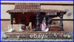 Vintage Handmade Wooden Miniature Dollhouse Old Wood South American Style House